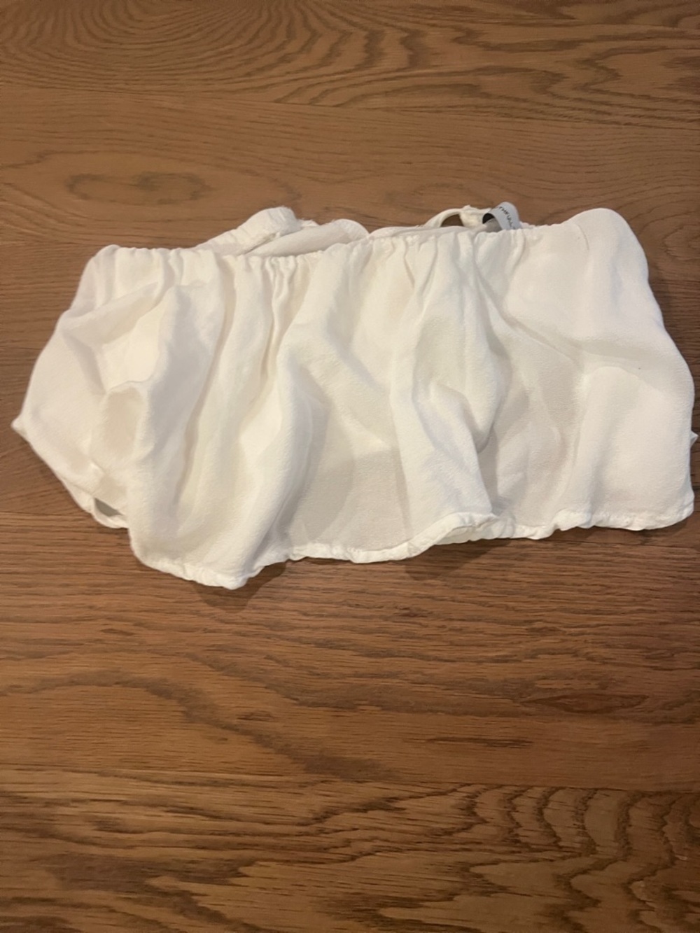 Faithfull the Brand White Bandeau Crop Top